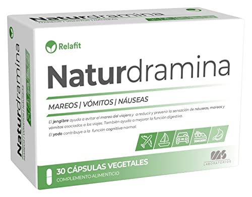 Naturdramina – 30 Cápsulas | Relafit – Laboratorios MS | Mareo del viajero o cinetosis |...