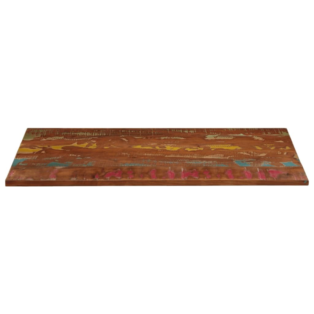 Tablero Mesa Rectangular Madera Tablero Escritorio tablones de Madera Tablero de Mesa Maciza reciclada 140x60x1,5 cm