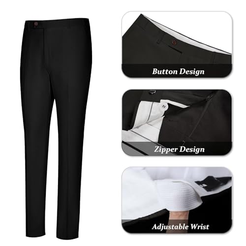 Image of Men's Linen Suit 2 Piece Slim Fit Summer Beach Wedding Prom Party | Breathable,Linen Blazer Suit Set,for Beach Weddings,Groom Wear,Prom and Outdoor Parties,Business Casual,Vacation Daily Wear