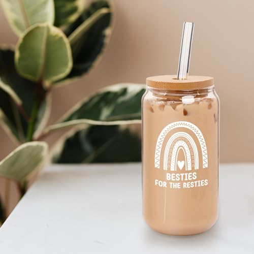 Save 15% on ANOTION Bestie Friendship Glass Mug - Perfect Sister Gift - Image 7