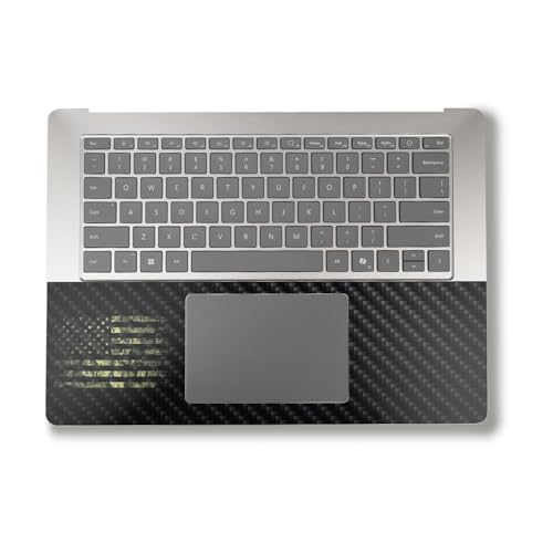 Image of Carbon Fiber Laptop Skin Compatible with Alienware M18 R2 (2024) - American Camo - Premium 3M Vinyl Protective Wrap Decal Cover - Easy to Apply | Crafted in The USA by MightySkins