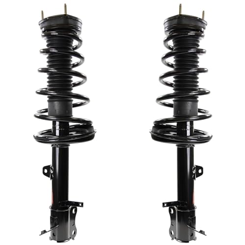 Image of Detroit Axle - AWD 14pc Struts Kit for 2001 2002 2003 Toyota Highlander, Front and Rear Struts with Coil Spring Sway Bar End Links, front Inner Outer Tie Rods & Tie Rod Boots Replacement