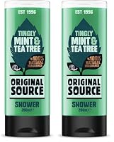 ORIGINAL SOURCE Mint and Tea Tree Shower Gel, 250 ml (Pack of 2)