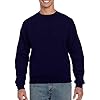 GILDAN Men's 50/50 Adult Crewneck Sweatshirt, Blue (Navy), 4XL UK #1