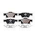 Detroit Axle - Brake Pads for Jeep 2011-2016 Grand Cherokee, 2011-2020 Dodge Durango, Ceramic Brake Pads 2012 2013 2014 2015 Replacement Brakes Front & Rear