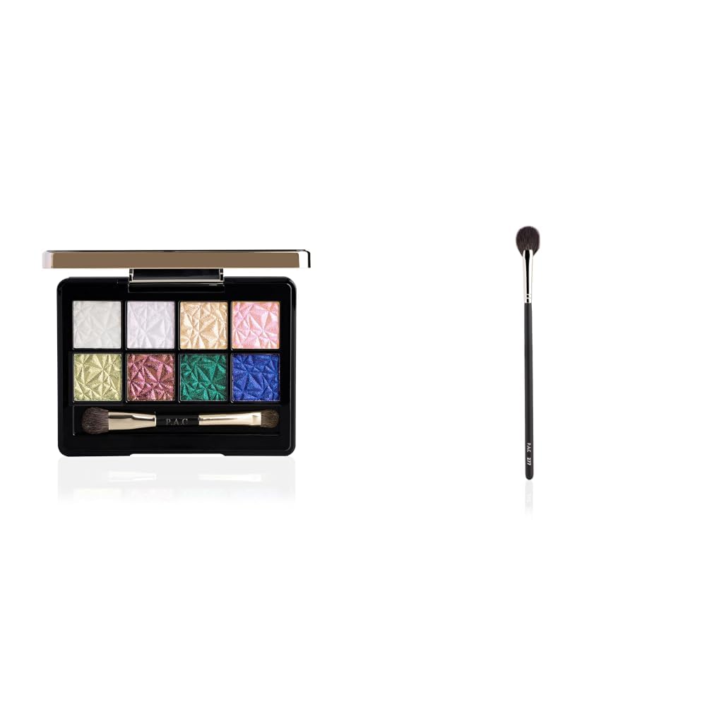 PAC Spotlight Duo Chrome Palette Season 1 | Intensely Pigmented | Buttery Smooth Multi Chrome Shades Highlighter Brush 277-image-32