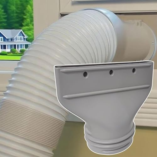 Klimaanlage Abluftschlauch Adapter, Flacher Klimaanlage Abluftschlauch Adapter|Abluftschlauch Adapter Fenster|Für 13cm/ 15cm Durchmesser Abluftschlauchs Klimagerät Fenster, Für Mobile/ Auto-2