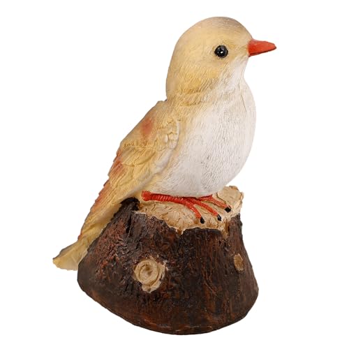 Lampe solaire oiseau en résine YARNOW pour décoration de jardin