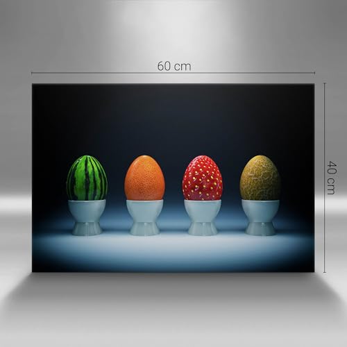 Oeufs de Pâques image sur toile peinte Wallfluent 60x40cm tableau mural moderne - 4