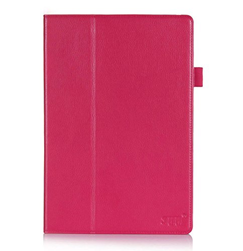 HP Slate S7-4200US 7-Inch Case Cover, FYY Premium Soft Folio Leather Case for HP Slate S7-4200US 7-Inch Magenta(with Auto Wake/Sleep Feature)