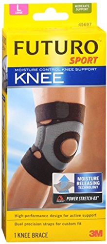 FUTURO Sport Moisture Control Knee Support, Large 1 ea (Pack of 5)