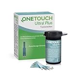 OneTouch Ultra Plus Teststreifen, 1x50 Stück: passende Blutzucker-Teststreifen für das OneTouch Ultra Plus Reflect Messgerät zur Blutzuckermessung