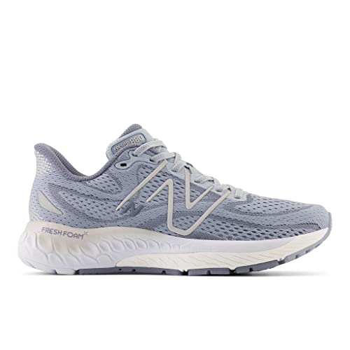 New Balance Women's Fresh Foam 880 V13 Running Shoe, Light Arctic Grey/Arctic Grey/Light Silver Metallic, 6 Wide