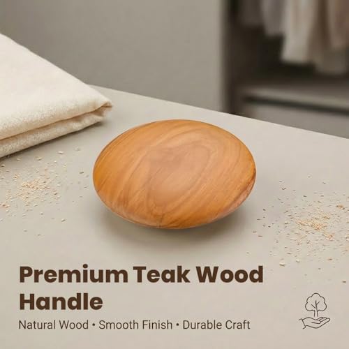 Image of Teak Wood Handle for Main Door /Door Handle for Home & Office /Pull & Push Handle for Main Door /Modern Designer Handle - Pack of 1 (Full, 4 Inch)- Model 5034-| 3 Years Warranty |
