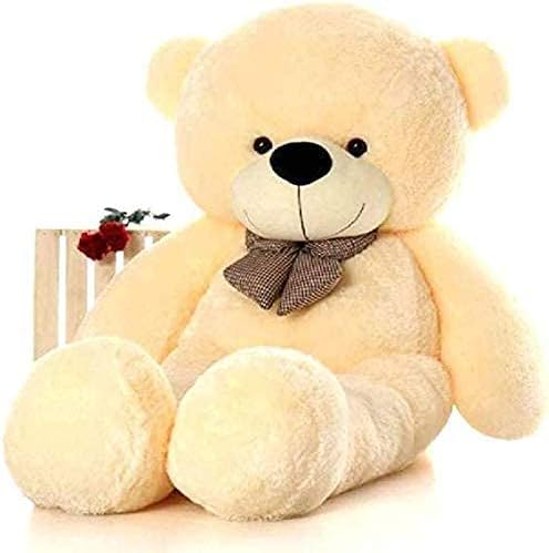 Soft Toy Teddy Bear for Girl/Kids Furry Soft Soft Toys for Birthday & Valentine Gift (Cream-6 Feet)