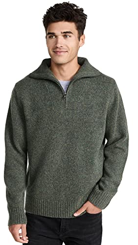 Vince Men's Melange Qtr Zip