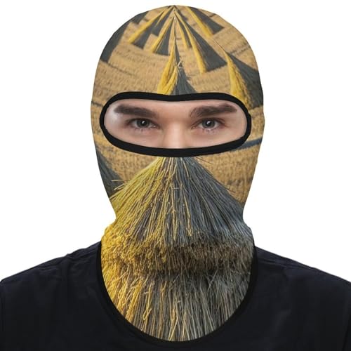 Pile of Grain Balaclava para Hombres y Mujeres, Máscara Facial de Protección Solar Transpirable con Cubre Cabeza Completo para Senderismo, Ciclismo, Correr, Conducción miniatura 1