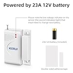 KERUI Standalone Home Office Shop Security Alarm System Kit,Wireless Loud Indoor/Outdoor Weatherproof Siren Horn with Remote Control and Door Contact Sensor,Motion Sensor,Up to 115db,NO WiFi/GSM/APP - Image 5