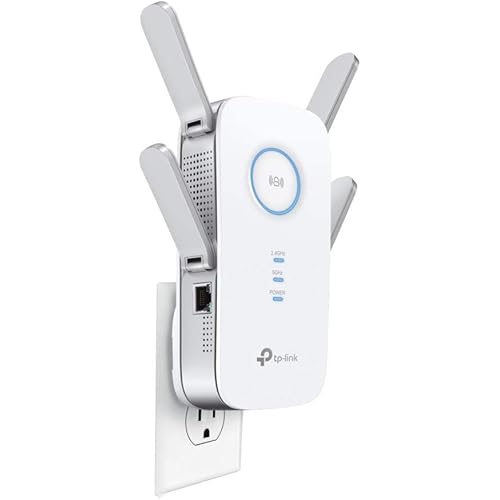 tp-link AC2600 Dual Band Wi-Fi Range Extender w/Gigabit Ethernet Port, Extends WiFi to Smart Home & Alexa Devices, 4x4 MU-MIMO (RE650) (Renewed)