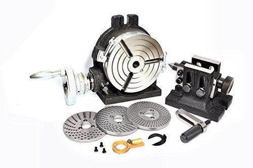 HV6 ROTARY TABLE 3 Slot+ DOUBLE BOLT TAILSTOCK + INDEXING PLATES SET