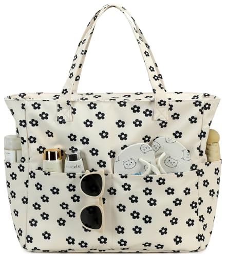 Waterproof Beach Tote Pool Bags for Women Ladies Extra Large Gym Tote Carry On Bag With Wet Compartment for Weekender Travel