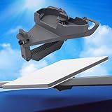 Stable Car Mount for Starlink Mini, New Version Anti-Rust Aluminum Alloy Mount for Vehicle Roof Bar 0.47-1.89 inches, Fit for Road Trips,Standard Pole Rv,Pickup Truck,Van Mobility