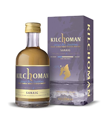 KILCHOMAN Sanaig - 46% Vol 1x0,05L Miniatur Islay Single Malt Scotch Whisky