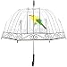 Kung Fu Smith Birdcage Transparent Clear Dome Bubble Rain Stick Umbrella