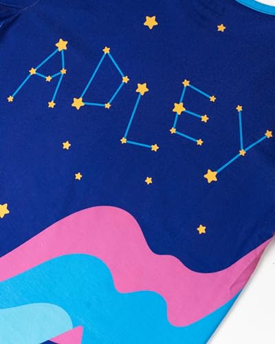 A FOR ADLEY Super Cute and Cozy Jammies, Now You Can Show Your Love For Adley While You Sleep or Just a Nice Pajama Day. (Winter Rainbow, 4)4