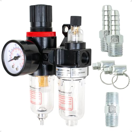 Kit Filtro Lubrifil Eliminador De Água E Óleo Compressor 1/4 e Acessórios