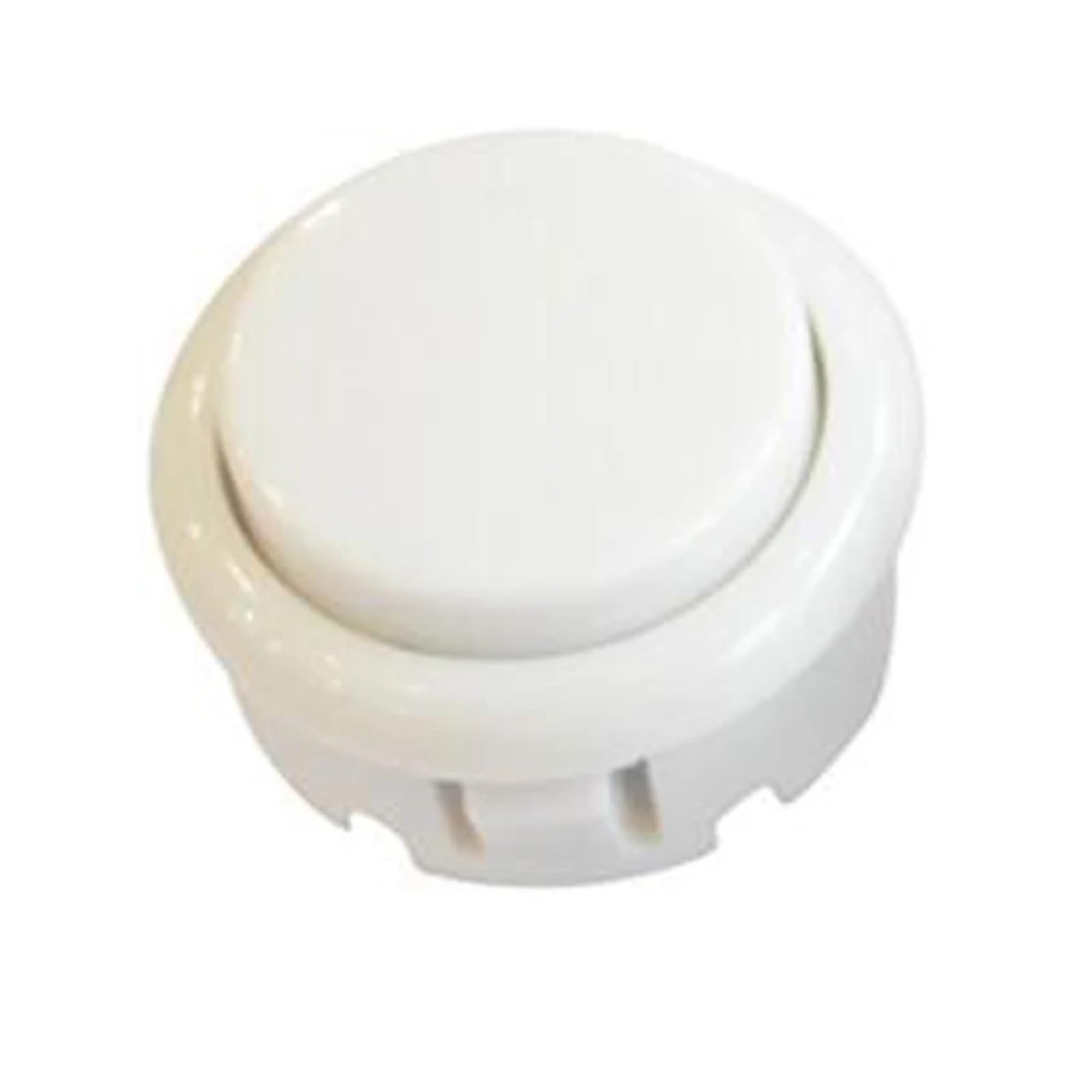10-Pack Arcade 30mm Bouton Rond réplique SANWA OBSF-30 Bouton Interrupteur pièces de Bricolage(White)