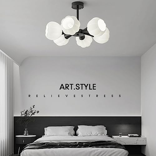 Chandelier minimaliste italien 6 G9 dimmable pour eclairage de salon - 2