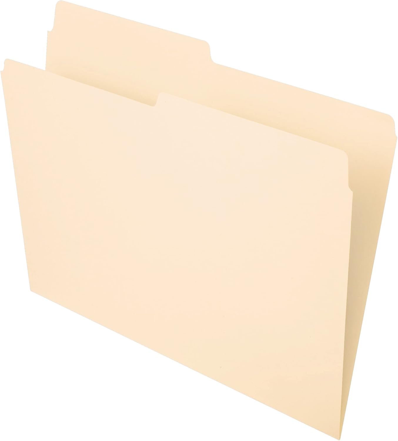 office depot file folders, 1/2 cut, letter size, 30% recycled, manila, pack of 100, od752 1/2