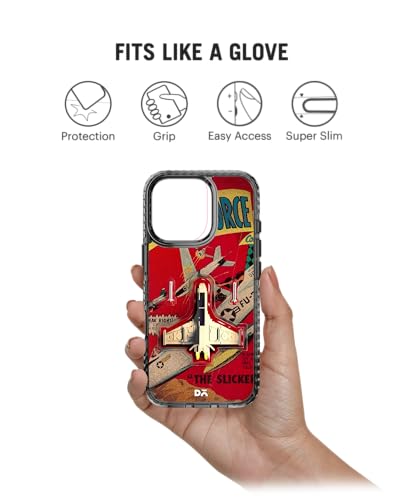 Image of DailyObjects Jet Ranger Stride 2.0 Magnetic Case Cover Compatible with iPhone 16 Pro Max | Wireless Charging Slim Back Cover | 2 Layer Edge Protection & Shockproof