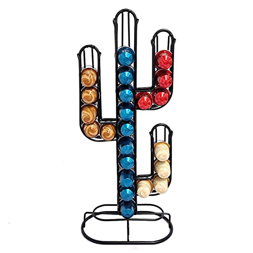 Portacapsule Caffè Girevole - Elegante In Ferro Oro, Per 40 Capsule, Salvaspazio - Foto 2