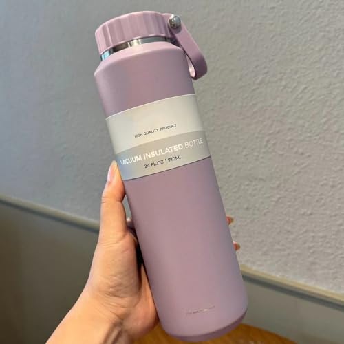 Botella de agua hermética de acero inoxidable con aislamiento al vacío de 24 oz 4