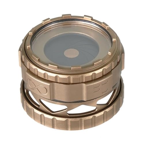 okyass PVS31 Lens Cover Adjustable Iris Aperture with Lens Protector (Tan)