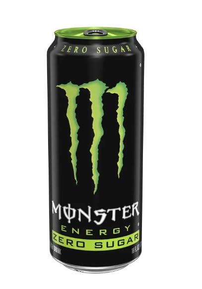 Manster Energy Drink, Zero Sugar, Sugar Free Energy Drink, 16 fl oz, 4 Pack