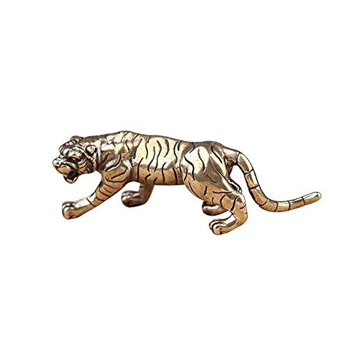 Figurines de tigre en cuivre et ornements en laiton pour bureau