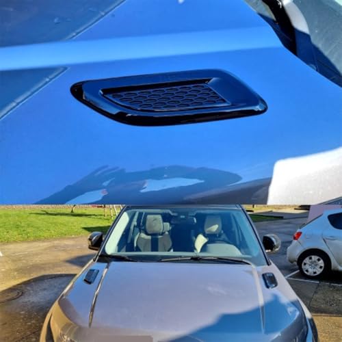 Prises d'air de capot ABS carbone pour Range Evoque et Freelander, finition premium