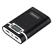 HAWEEL 4 x 18650 Charger Box, Portable Power Bank and Battery Charger Box with 2 USB Port and Power Display for iPhone iPad Samsung LG Sony HTC PSP Camera etc, Battery Not Included(Black)