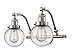 Innovations 515-2W-SN-G204-6-LED 2 Light Vintage Dimmable LED Bathroom Fixture, Brushed Satin Nickel