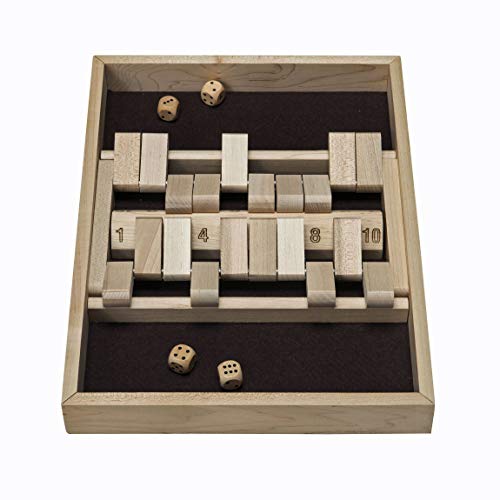 Juego de mesa Shut the Box de madera para 2 jugadores miniatura 3
