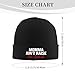 Momma Ain't Raise No Bitch Knit Hats Beanie Hat for Men Women Fashion Warm Winter Ski Cap Black
