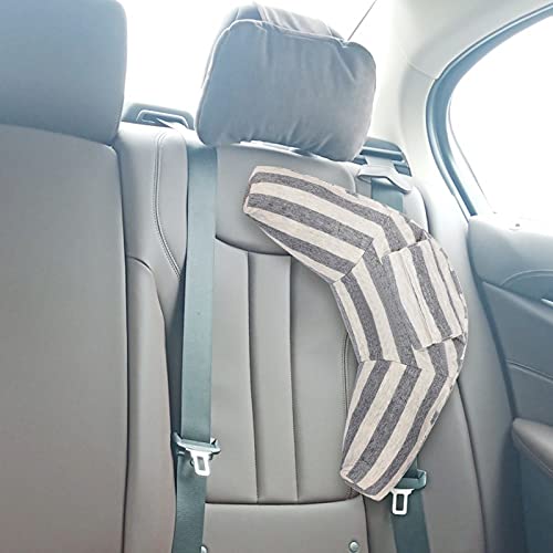 Image of Kids Car Travel Pillow Car Seat Belt Pillow Cute Plush Headrest Neck Cushion Safety Strap Cover Universal Fit