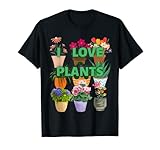 Ich liebe Pflanzen Viele Töpfe T-Shirt