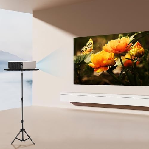 Soporte para proyector trípode estable con base plana portátil de suelo para aulas 6