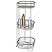 mDesign Scaffale doccia angolare da terra – Portaoggetti e portasapone doccia a 3 piani – Per shampoo, balsamo, gel, lozioni e altri accessori bagno – Bronzo