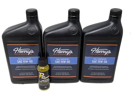 Aceite de motor sintético Henry's 15W-50 3 cuartos