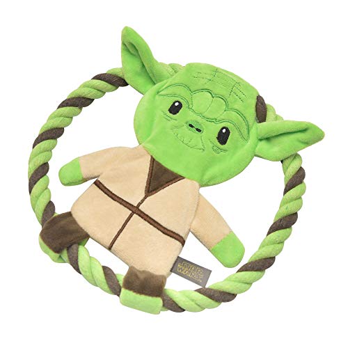 Star Wars for Pets Plush Yoda Rope Frisbee Dog Toy | Green Fetch Toys for Dogs | Plush Dog Toy Chew Dog Toy Squeaky Dog Toy Officially Licensed from Star Wars  Cucciolini Doodles Star wars for pets plush yoda rope frisbee dog toy | green fetch toys for dogs | plush dog toy chew dog toy squeaky dog toy officially licensed from star wars   cucciolini doodles